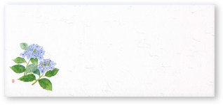 箸置マット　紫陽花