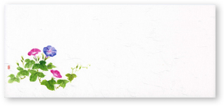 箸置マット　朝顔