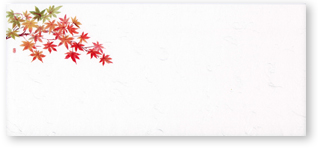 箸置マット　紅葉"